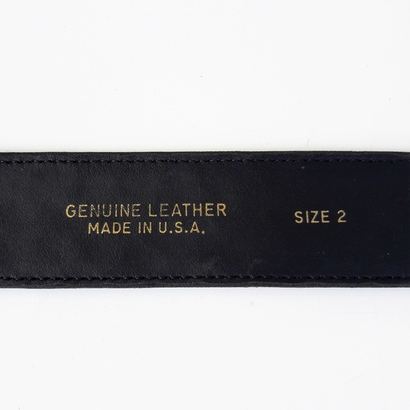 Encore Leather Belt Croc Embossed Black Double Stay USA XXL - Picture 4 of 5